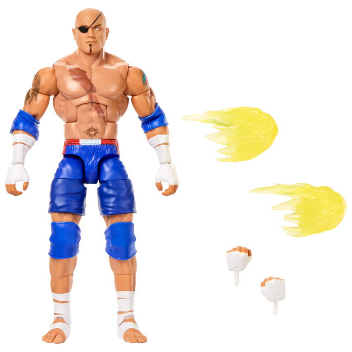 Batista As Sagat - Wwe X Street Fighter Elite Collection Series 2