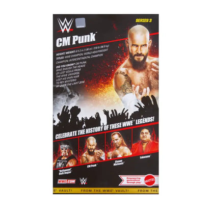 Cm Punk - Wwe Elite Vault Series 3 Figure