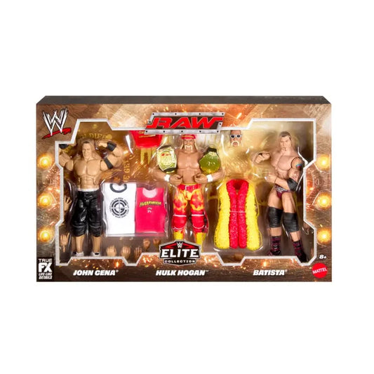 2026 Wwe Elite Collection Raw 3-Pack: John Cena, Hulk Hogan & Batista [Exclusive]