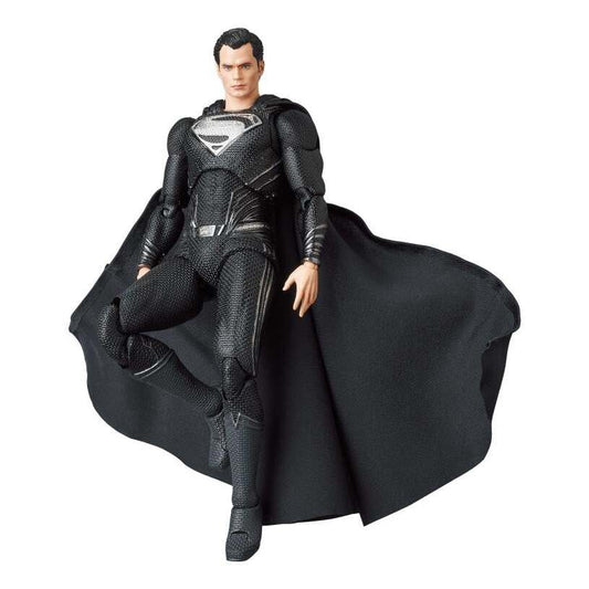 Zack Snyder'S Justice League Mafex No.174 Superman (Black Suit) Action Figure