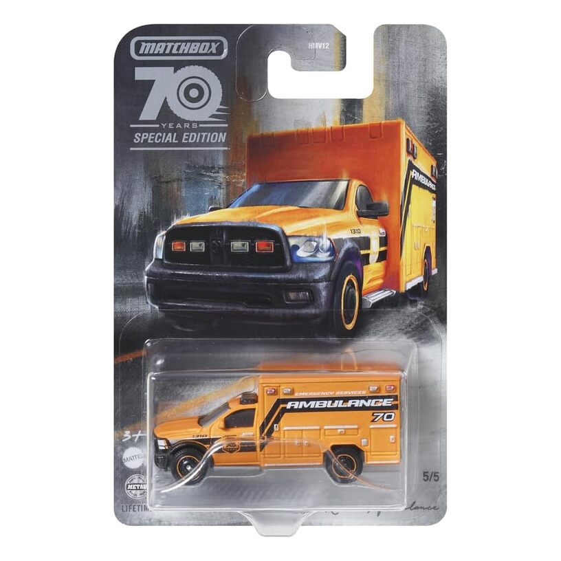 2019 Ram Ambulance Matchbox Moving Parts 70 Years Special Edition