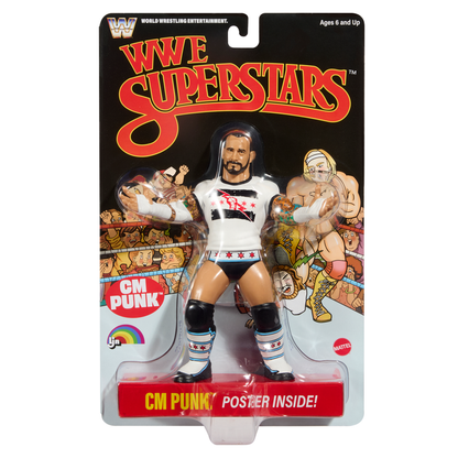 Cm Punk Wwe Ljn Superstars Series 4 Black Card Chase Action Figure