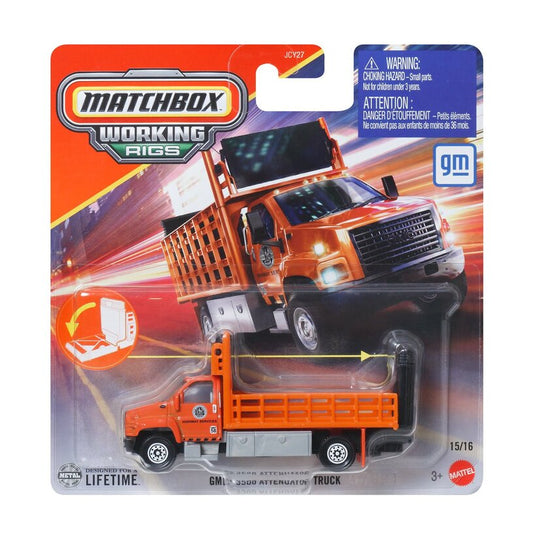 Gmc 3500 Attenuator Truck -  Matchbox Real Working Rigs 2025 Wave 4