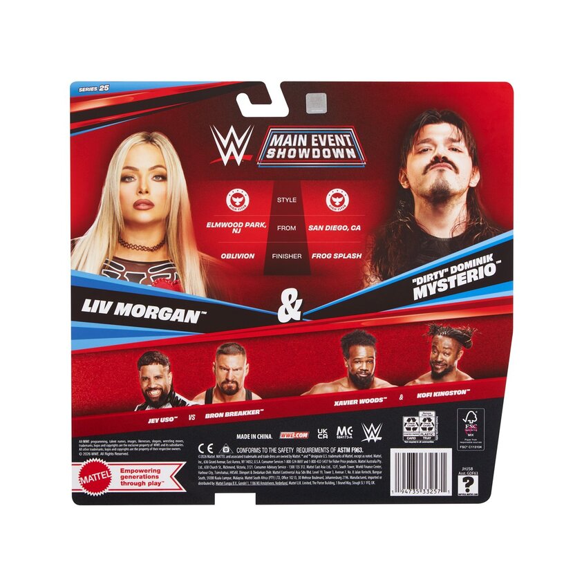 Dominik Mysterio And Liv Morgan - Wwe Basic Championship Showdown Series 25