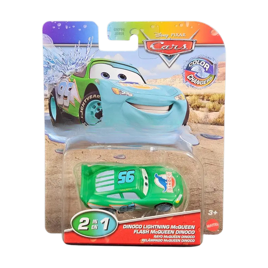 Dinoco Lightning Mcqueen - Disney Cars Color Changers - packaging on white