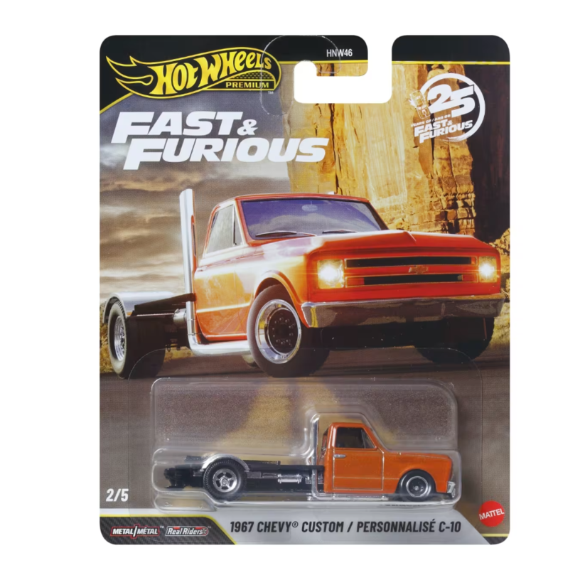 67 Chevy Custom C-10 Hot Wheels Premium Fast & Furious 25Th Anv