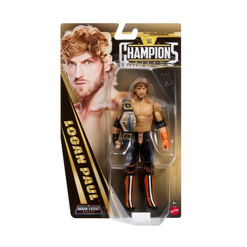 Logan Paul With Us Championship Title Wwe Main Event Champions 2026 Wave 7