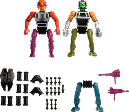 Masters Of The Universe Origins Multi Evil Robot With Weapons & 43 Modular Parts