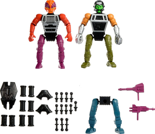Masters Of The Universe Origins Multi Evil Robot With Weapons & 43 Modular Parts