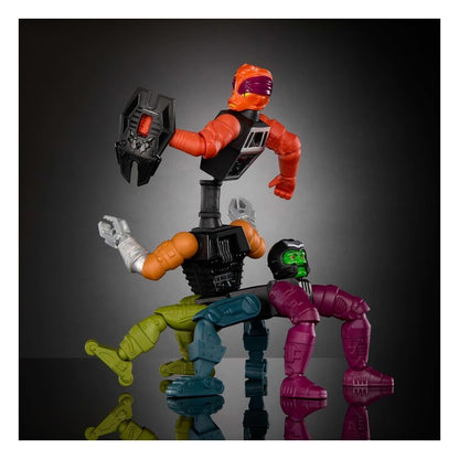 Masters Of The Universe Origins Multi Evil Robot With Weapons & 43 Modular Parts