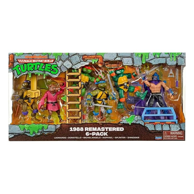 Tmnt Classic 1988 Remastered Animated Figure 6 Pack