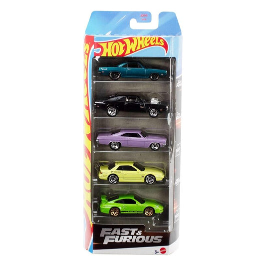 Hot Wheels Fast & Furious 5-Pack 1:64 Scale Vehicles Jbj80