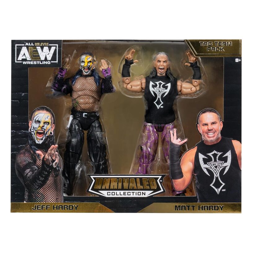 Jeff & Matt The Hardys 2-Pack - Aew Unrivaled Figures