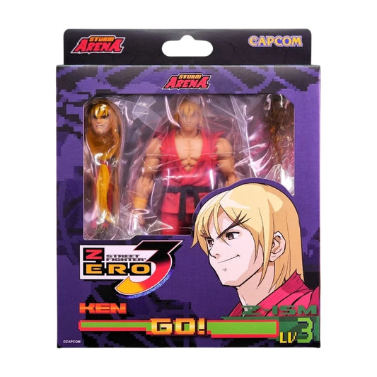 Ken - Storm Arena - user-supplied Street Fighter Zero 3 packaging on white