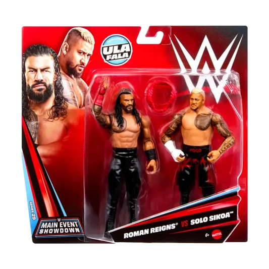 Roman Reigns & Solo Sikoa Wwe Championship Showdown Series 29 Action Figure 2-Pack - packaging on white