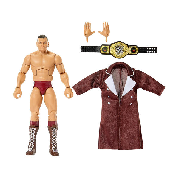 Gunther Wwe Elite Collection Greatest Hits Series 13 - Complete exact-release unboxed figure and included accessories on white