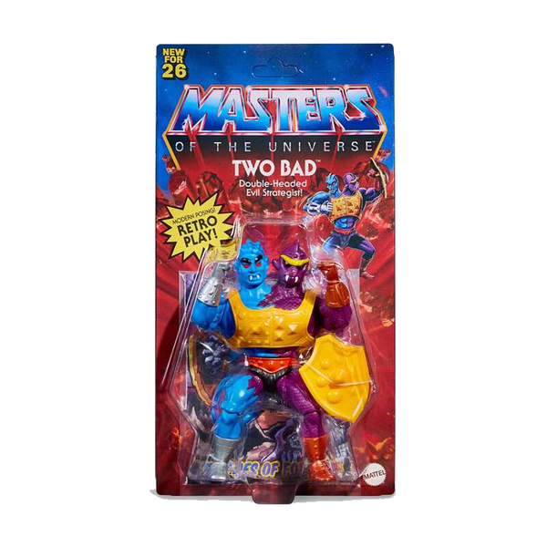 Two Bad Masters Of The Universe Origins Figure Exclusive - packaging on white