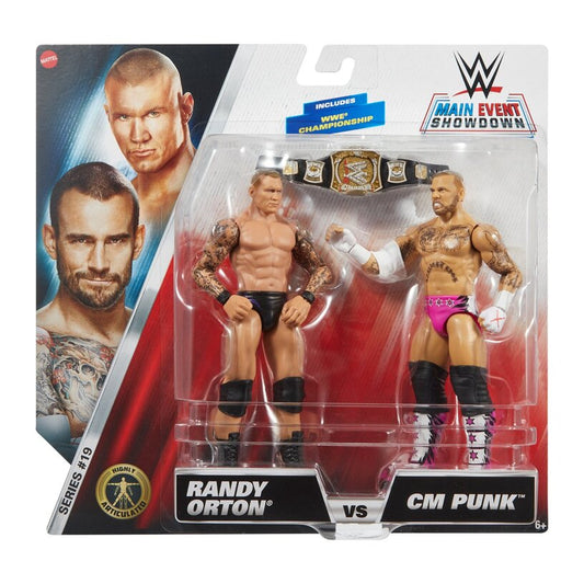 Cm Punk & Randy Orton Wwe Basic Championship Showdown Series 19