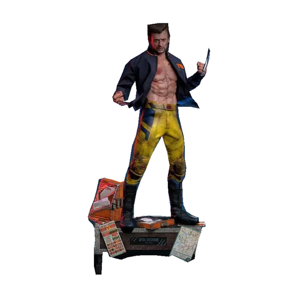 Deadpool & Wolverine – Wolverine (Tva Jacket) 1:6 Scale Figure - Complete Wolverine figure with included display base on white