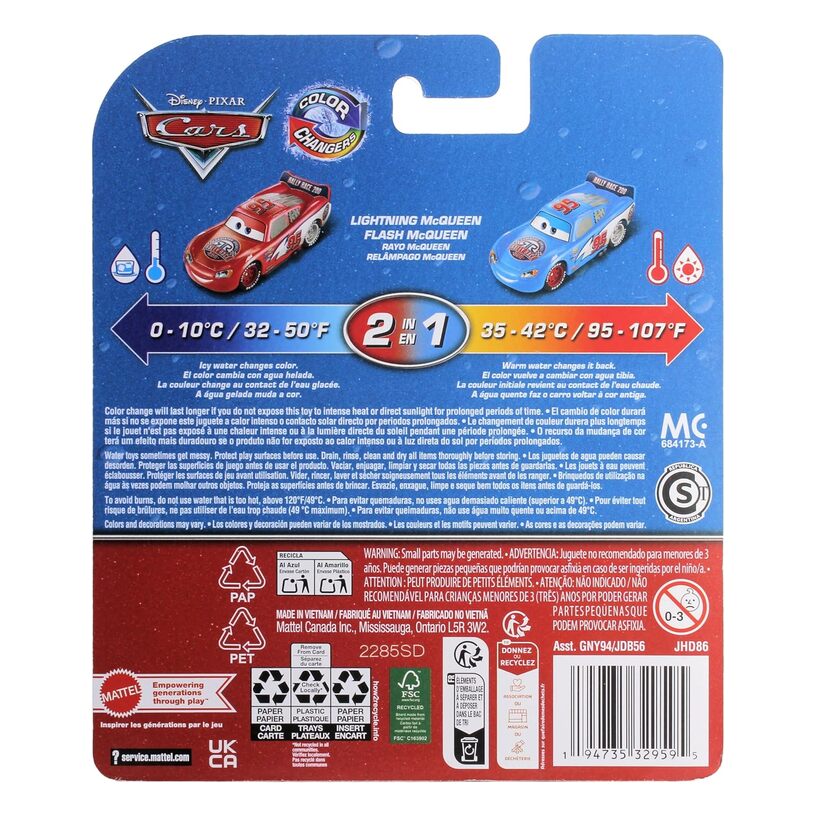 Rally Race Lightning Mcqueen - Disney Cars Color Changers