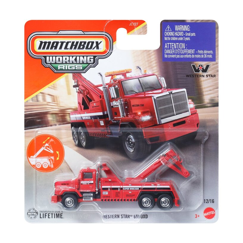Western Star Wrecker - Matchbox Real Working Rigs Jcy27-979D