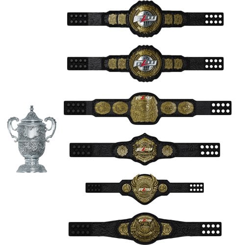 WWE Basic Major League Wrestling Figure Championship Belt Collection