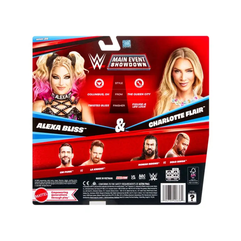 Alexa Bliss & Charlotte Flair Wwe Championship Showdown Series 29 Action Figure 2-Pack