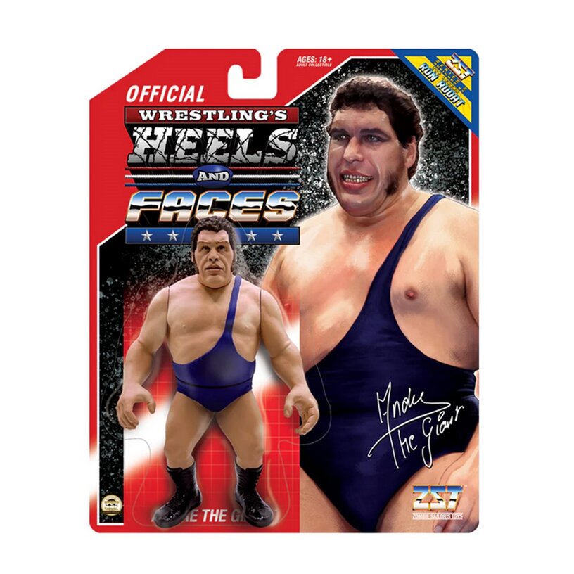 Andre The Giant Blue Strap Wrestling Heels & Faces S2 4.5-Inch Figure
