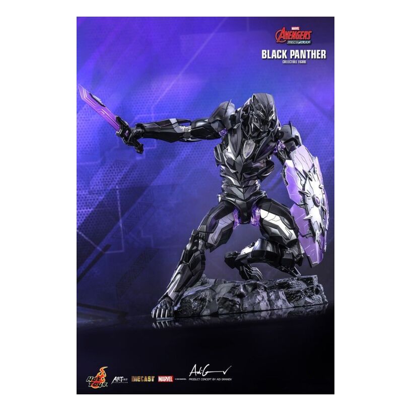 Avengers: Mech Strike – Black Panther Diecast 1:6 Scale Acti...
