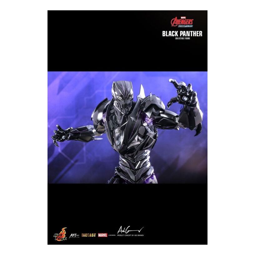 Avengers: Mech Strike – Black Panther Diecast 1:6 Scale Acti...