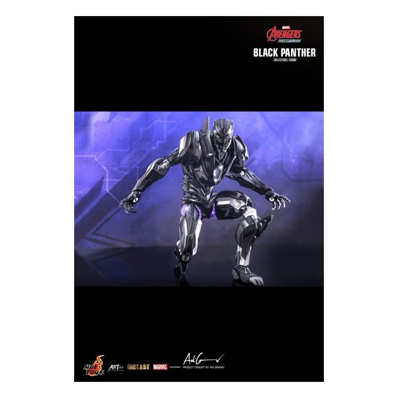 Avengers: Mech Strike – Black Panther Diecast 1:6 Scale Acti...
