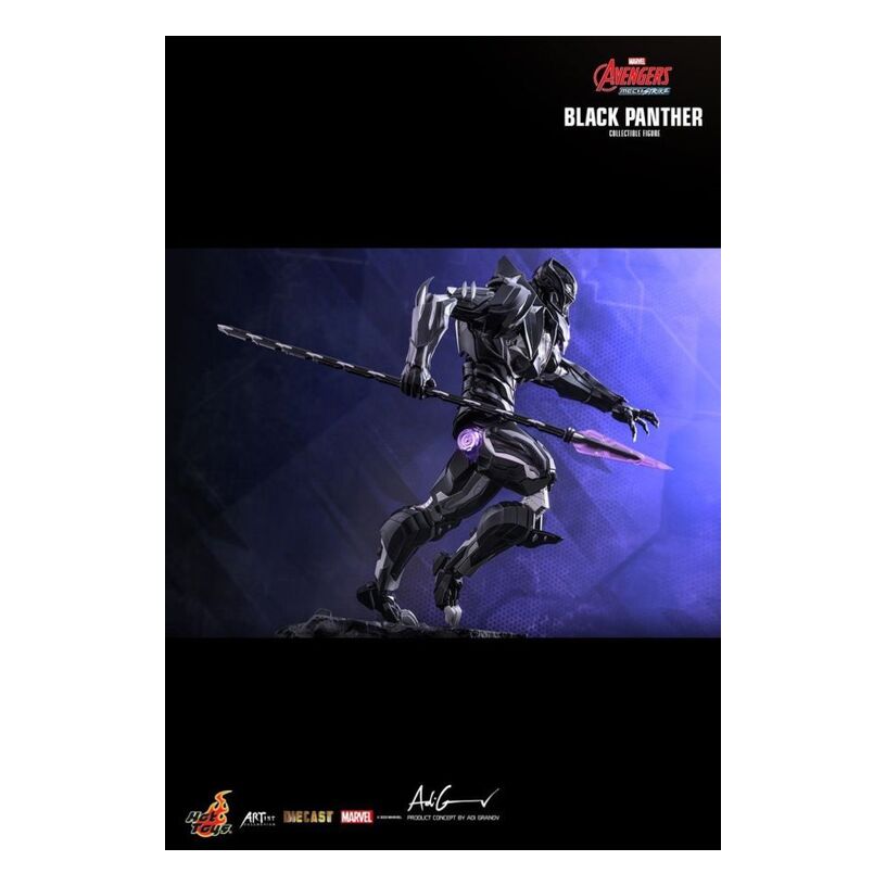 Avengers: Mech Strike – Black Panther Diecast 1:6 Scale Acti...