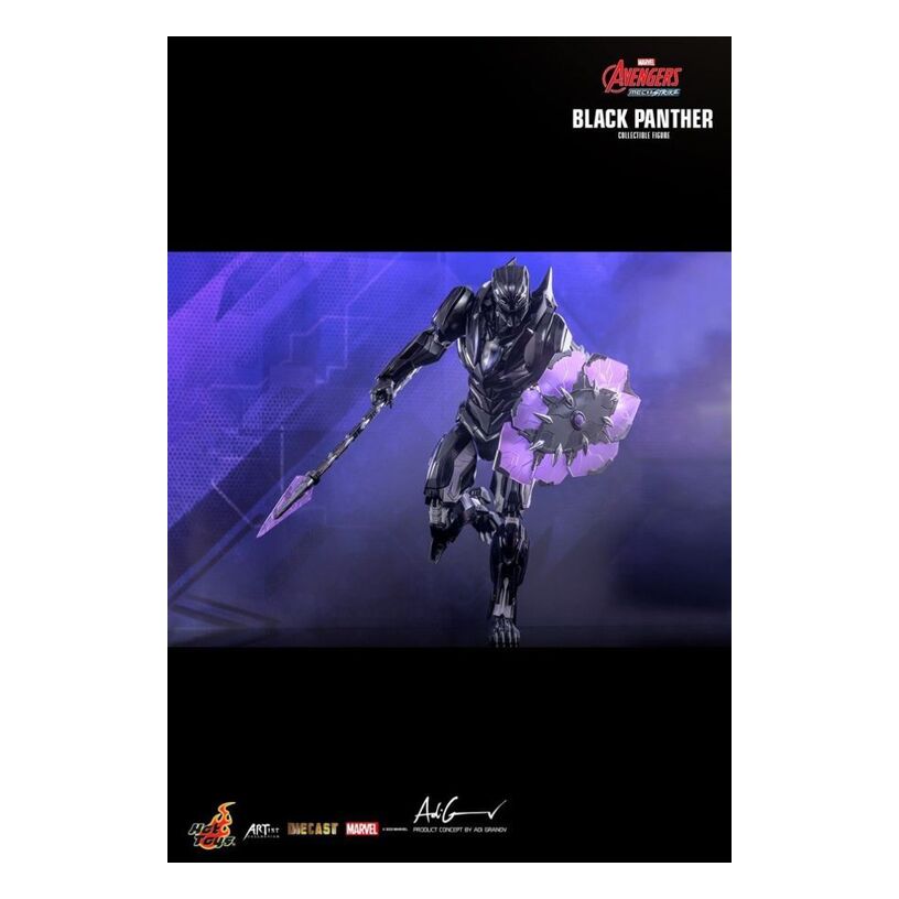 Avengers: Mech Strike – Black Panther Diecast 1:6 Scale Acti...