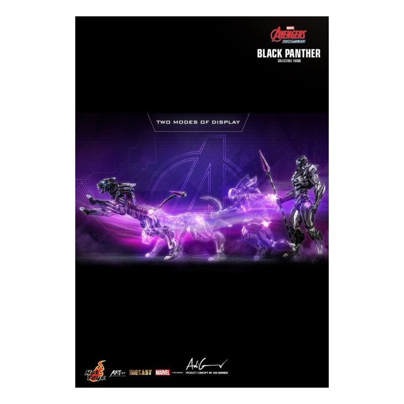 Avengers: Mech Strike – Black Panther Diecast 1:6 Scale Acti...