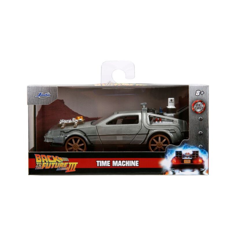 Back To The Future Part Iii – Time Machine (Railroad Wheels) 1:32 Scale Die-Cast