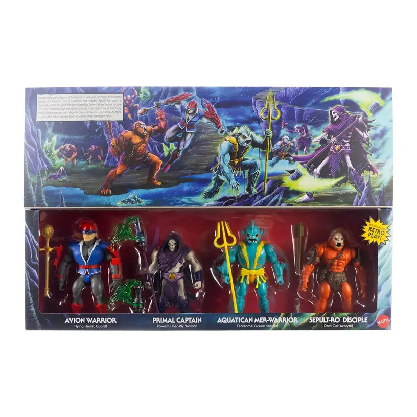 Battle For Subternia Masters Of The Universe Origins 4-Pack - Exclusive