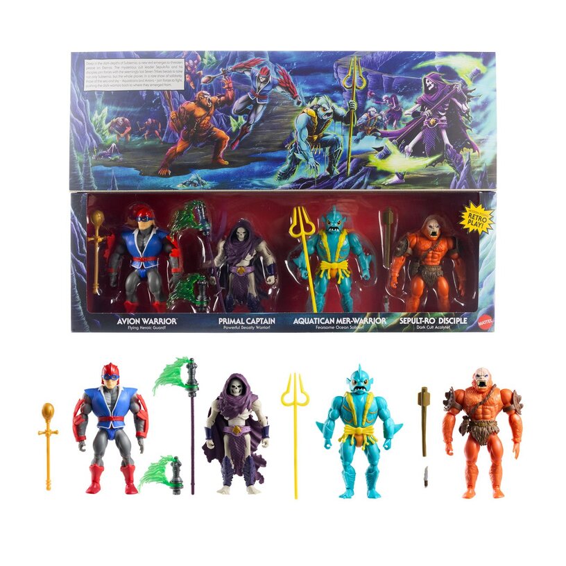 Battle For Subternia Masters Of The Universe Origins 4-Pack - Exclusive