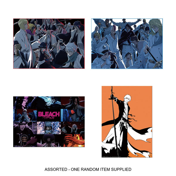 All 4 designs shown; one randomly selected illustration poster supplied