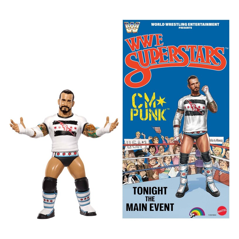 Cm Punk Wwe Ljn Superstars Series 4 Blue Card Action Figure