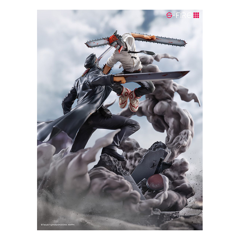 Chainsaw Man Super Situation Figure: Chainsaw Man Vs Samurai Sword (Sega)