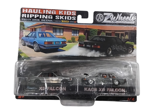 Chase Hauling Kids & Ripping Skids Ford Xd Falcon (Fsd) Twin Pack