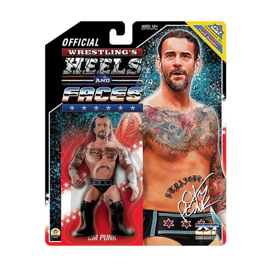 Cm Punk Wrestling Heels & Faces 4.5-Inch Action Figure