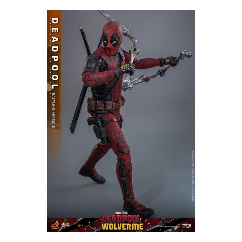 Deadpool & Wolverine – Deadpool (Battling Version) 1:6 Scale Collectable Fig