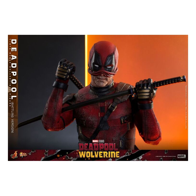 Deadpool & Wolverine – Deadpool (Battling Version) 1:6 Scale Collectable Fig