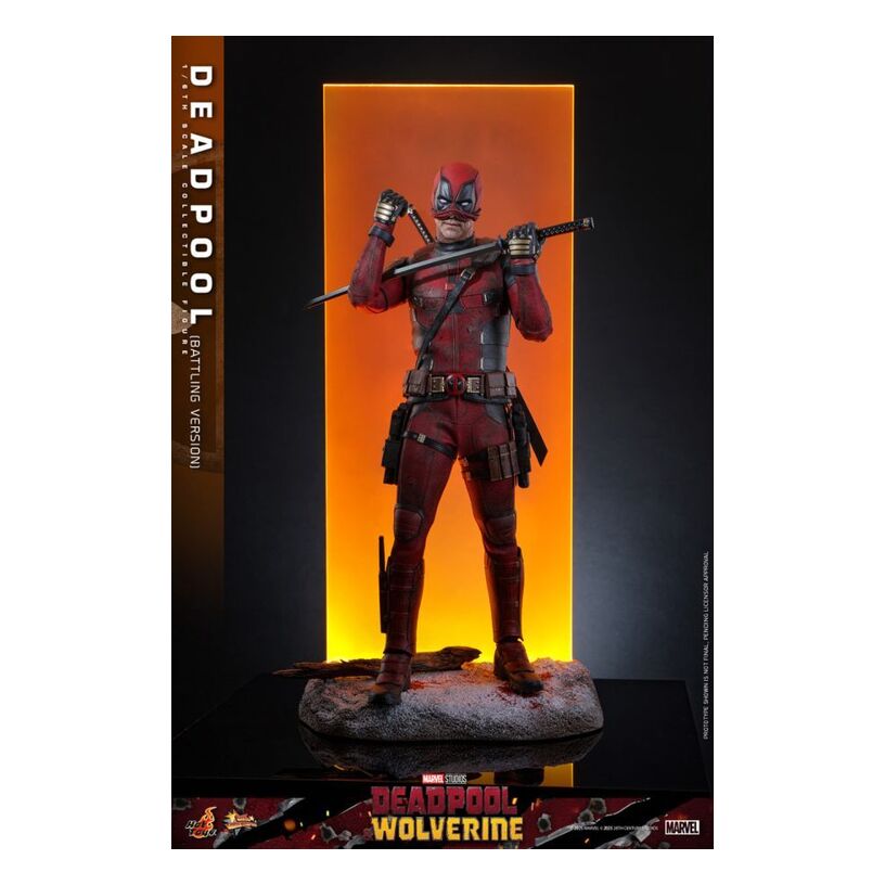 Deadpool & Wolverine – Deadpool (Battling Version) 1:6 Scale Collectable Fig