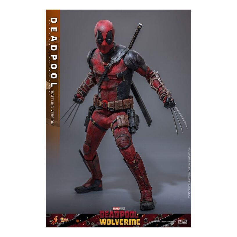 Deadpool & Wolverine – Deadpool (Battling Version) 1:6 Scale Collectable Fig