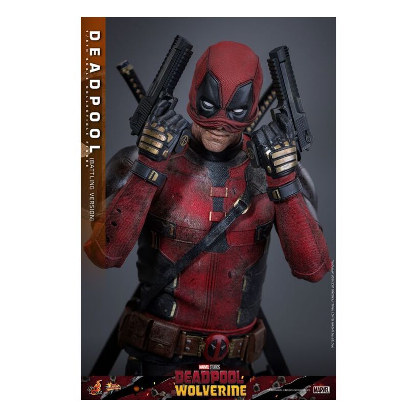 Deadpool & Wolverine – Deadpool (Battling Version) 1:6 Scale Collectable Fig
