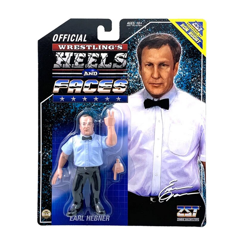 Earl Hebner Wrestling Heels & Faces 4.5-Inch Action Figure