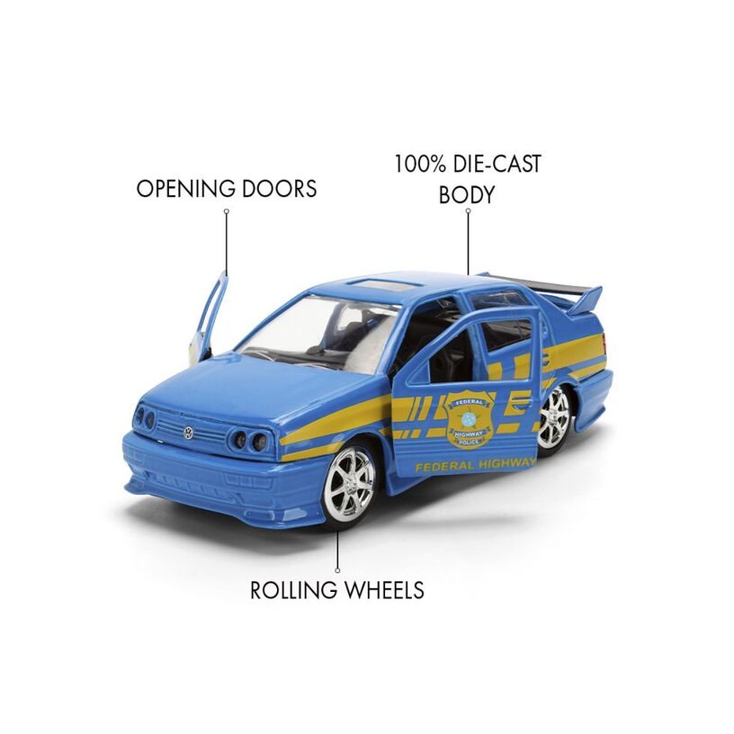 Fast & Furious – 1995 Volkswagen Jetta Police 1:32 Scale Die...