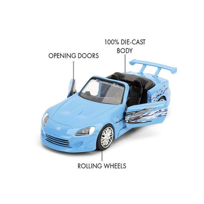 Fast & Furious – 2001 Honda S2000 1:32 Scale Diecast Vehicle...